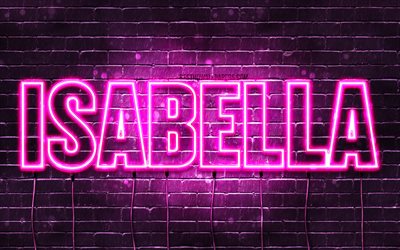 Download wallpapers Isabella, 4k, wallpapers with names, female names