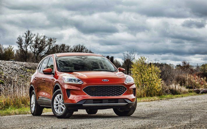 Ford Escape SE, 4k, offroad, 2019 voitures, v&#233;hicules multisegments, 2019 Ford Escape, voitures am&#233;ricaines, Ford