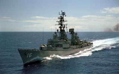 uss joseph strauss ddg-16, destroyer, united states navy, us-armee, kriegsschiff, us navy, adams-klasse, hdr