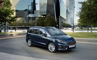Ford Galaxy, 4k, rue, 2019 voitures, monospaces, 2019 Ford Galaxy, les voitures am&#233;ricaines, Ford