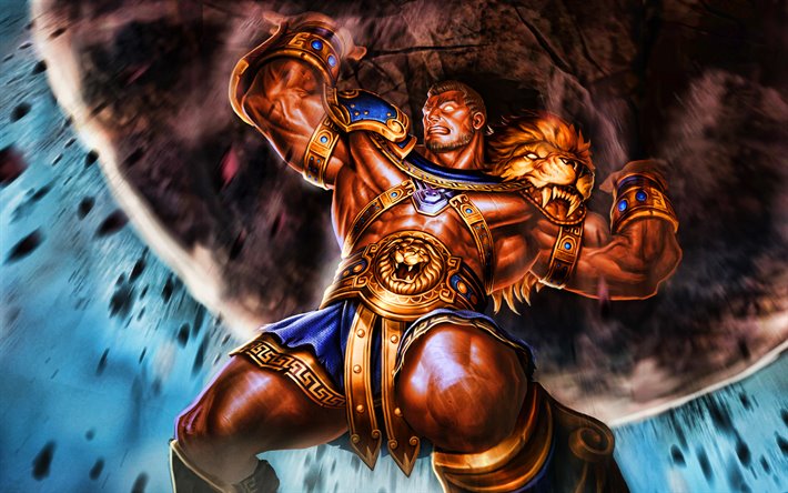 Download wallpapers 4k Hercules battle 2019 games Smite God Smite  MOBA Smite characters warriors Hercules Smite for desktop free Pictures  for desktop free