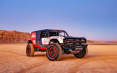 Ford Bronco R Concept, 2019, racing SUV, vista frontale, tuning Bronco R Concept, elettrico SUV, Ford