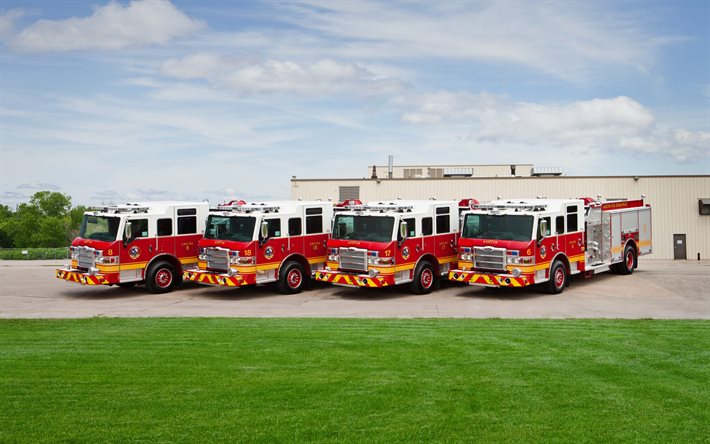 ピアスインペルカスタムパンパー1500, アメリカの消防車, 特殊トラック, ピアスインペル, 消防署