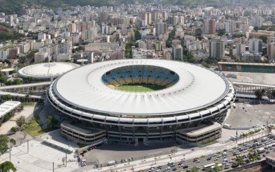 The Maracana, sports arena, football stadium, Rio de Janeiro, Brazil, Maracana Stadium