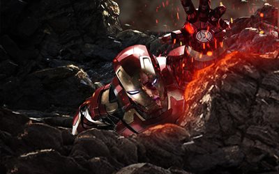 Iron Man, Avengers Infinity War, superheroes, 2018 movie, art
