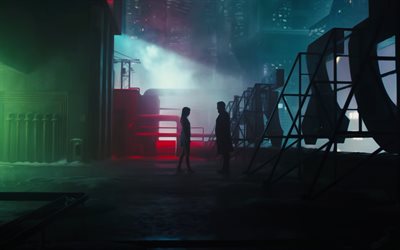 4k, Blade Runner 2049, 2017 film, arte, thriller, poster