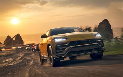Forza Horizon 4, 2018, El Lamborghini Urus, capturas de pantalla, nuevo juego, alquiler de simuladores, Microsoft, Lamborghini