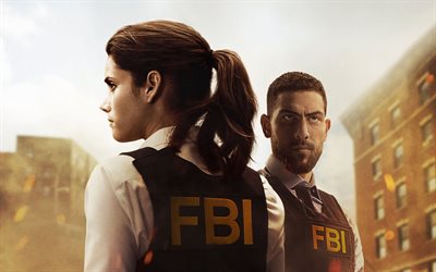 FBI, 4k, Special Agent Maggie Bell, Special Agent Omar Adom, poster, 2018 movie, TV Series, Zeeko Zaki, Missy Peregrym