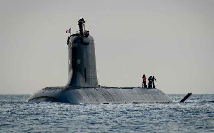 Suffren, Q284, French nuclear attack submarine, French Navy, France, submarines, Barracuda-class submarine, Marine nationale, sea