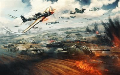 War Thunder, 2017, online games, simulation of war, tanks, warplanes