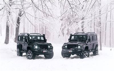 Ares Design, tuning, Land Rover Defender 110, offroad, 2018 cars, winter, SUVs, Land Rover