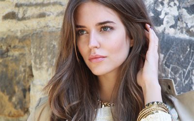 Clara Alonso, 2018, İspanyol model, g&#252;zellik, sarışın, portre