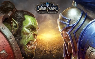 World of Warcraft Battle for Azeroth, poster, 2018 games, art, World of Warcraft, WoW