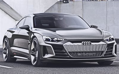 4k, l&#39;Audi E-Tron GT, supercars, 2020, voitures &#233;lectriques, voitures allemandes, 2020 Audi E-Tron GT, Audi