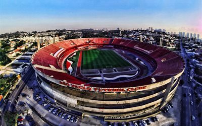 Morumbi, aerial view, soccer, Estadio do Morumbi, Sao Paulo Stadium, Brazil, brazilian stadiums