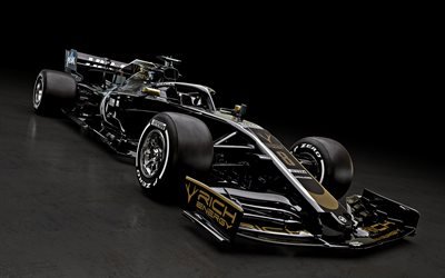 2019, haas vf-19, vorderansicht, rennwagen f1 2019, aerodynamik, formel 1, vf-19, haas f1-team