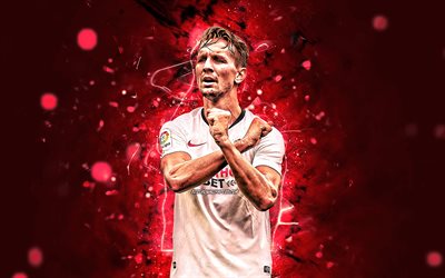 Luuk de Jong, 2020, Sevilla FC, Dutch footballers, La Liga, neon lights, soccer, LaLiga, Luuk de Jong Sevilla