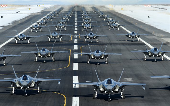 Lockheed Martin F-35 Lightning II, F-35A, CTOL, Amerikanska fighters, US Air Force, Lockheed Martin, konventionella take-off och landning