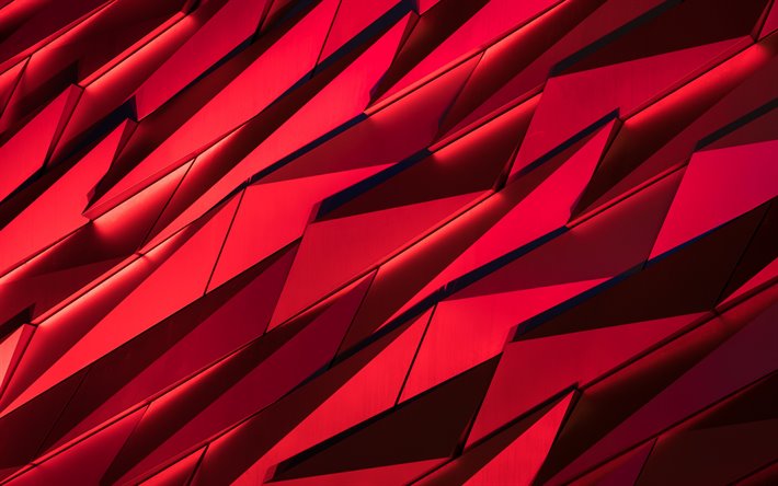 Wallpapers Red Abstraction Geometric Background 3d Polygons Texture Abstract For Desktop Free Pictures - Red Wallpaper Abstract 3d