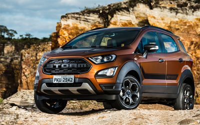 Ford EcoSport Tormenta, 4k, 2018 coches, offroad, Ford EcoSport, Ford