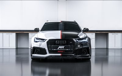 * Audi RS6 Avant, 4k, 2018 arabalar, HAYIR, Makinesi, yeni RS6 Avant, tuning, Audi