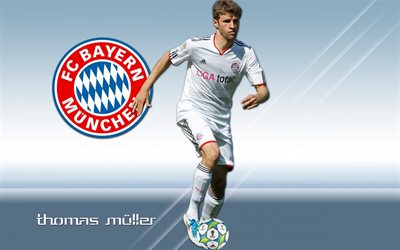 Thomas Muller, FC Bayern Munchen, Saksan jalkapalloilija, art, Bundesliiga, Saksa, jalkapallo