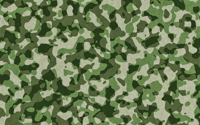 camouflage vert, 4k, motif camouflage, camouflage militaire, fond vert, l&#39;herbe de camouflage