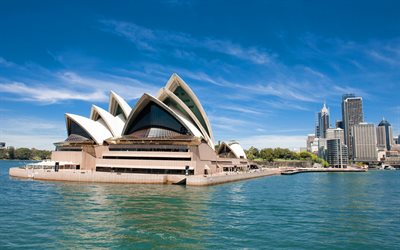 Sydney, Bay, Sydney Opera House, Landmark, Summer, Musical Theater, Australia