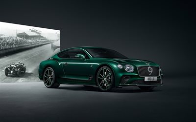 2019, Bentley Continental GT, Number 9 Edition, Mulliner, front view, exterior, luxury green Continental GT, British luxury cars, Bentley