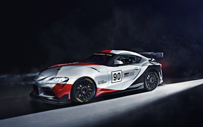 2019, Toyota GR Supra GT4 Concept, racing car, new Supra, tuning, Japanese sports cars, Toyota