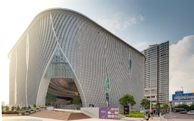 Hong Kong, Xiqu Theatre, theater complex, modern architecture, China
