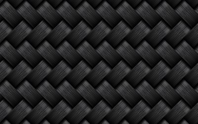 kol fl&#228;tverk konsistens, 4k, svart carbon textur, korgmakeriarbeten texturer, svart kol bakgrund, linjer, kol bakgrund, svart bakgrund, kol texturer