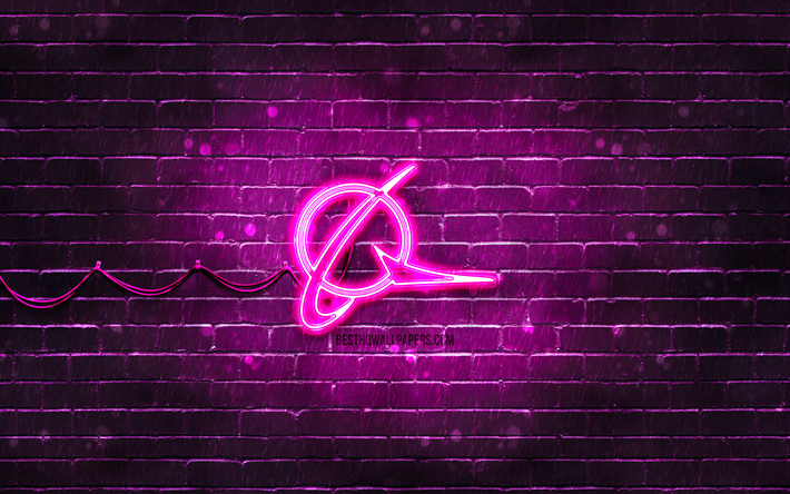 boeing violetti logo, 4k, violetti tiilisein&#228;, boeing logo, tuotemerkit, boeing neon logo, boeing