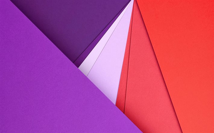geometrisia muotoja, materiaali suunnittelu, violetti ja vaaleanpunainen, android, linjat, lollipop, geometria, luova, nauhat, vihre&#228; taustat, abstrakti taide