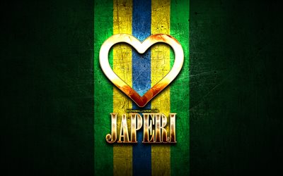 I Love Japeri, citt&#224; brasiliane, iscrizione d&#39;oro, Brasile, cuore d&#39;oro, Japeri, citt&#224; preferite, Love Japeri