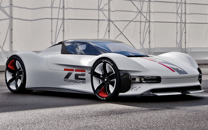 2022 Porsche Vision Gran Turismo front view, exterior, supercar, race car, german sports cars, Porsche