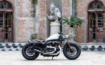 Harley Davidson Bobber, 2018, luxo motocicleta, exterior, motos novas
