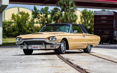 Ford Thunderbird, coches americanos, 1964 coches, cabriolets, Ford