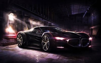 BMW 8-Serien, 2017 bilar, konst, tuning, BMW 8, supercars, BMW