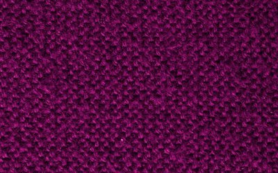 purple knitted textures, macro, wool textures, purple knitted backgrounds, close-up, purple backgrounds, knitted textures, fabric textures