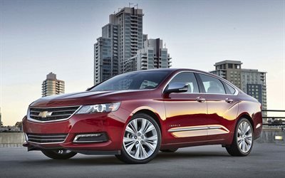Chevrolet Impala, 2020, framifrån, exteriör, red sedan, nya röda Impala, amerikanska bilar, Chevrolet