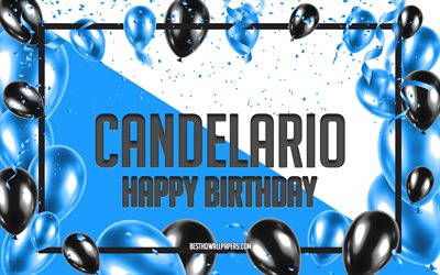 Happy Birthday Candelario, Birthday Balloons Background, Candelario, wallpapers with names, Candelario Happy Birthday, Blue Balloons Birthday Background, Candelario Birthday
