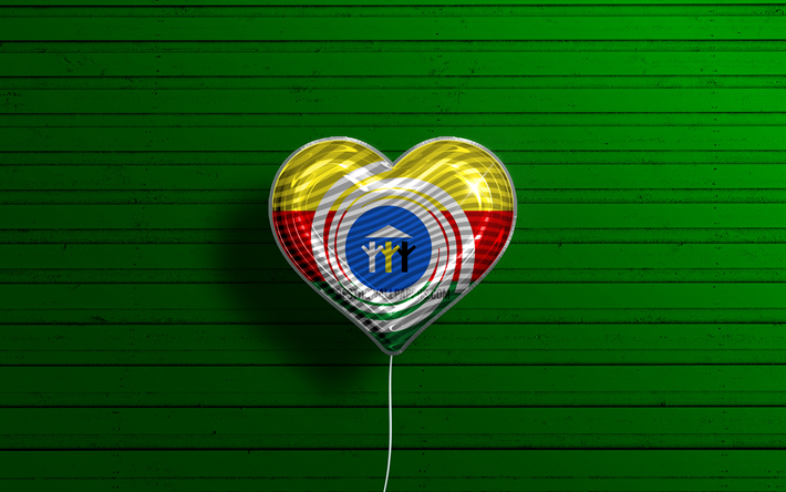 me encanta araguaina, 4k, globos realistas, fondo de madera verde, d&#237;a de araguaina, ciudades brasile&#241;as, bandera de araguaina, brasil, globo con bandera, ciudades de brasil, araguaina