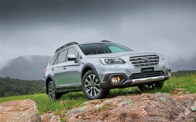 Subaru Outback, 4k, offroad, 2018 voitures, les montagnes, la nouvelle Outback de Subaru