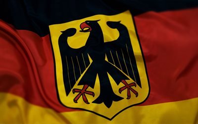 Flag of Germany, German coat of arms, Europe, Germany, world flags, German flag