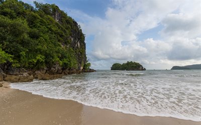 oceanen, ocean, tropiska &#246;n, thailand, sommar, beach, v&#229;gor