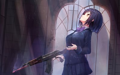 Shizuka Rin, arma, manga, Virtuale Youtuber