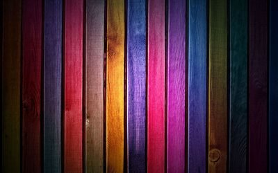 Download wallpapers colorful wooden planking, wooden textures, colorful ...