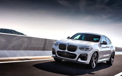 Progettazione 3D, tuning, BMW X4 M40i, G02, 2019 auto, auto tedesche, 2019 BMW X4, BMW