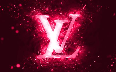 Download wallpapers Louis Vuitton pink logo, 4k, pink neon lights,  creative, pink abstract background, Louis Vuitton logo, fashion brands, Louis  Vuitton for desktop free. Pictures for desktop free